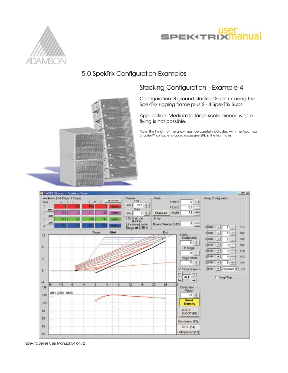 Adamson SpekTrix User Manual | Page 54 / 72