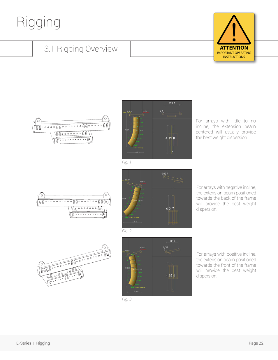 Rigging, 1 rigging overview | Adamson E-Series User Manual | Page 22 / 40