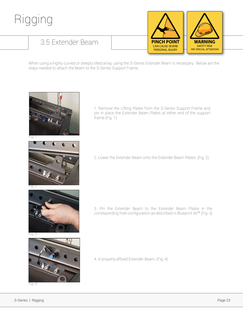 Rigging, 5 extender beam | Adamson S-Series User Manual | Page 23 / 32
