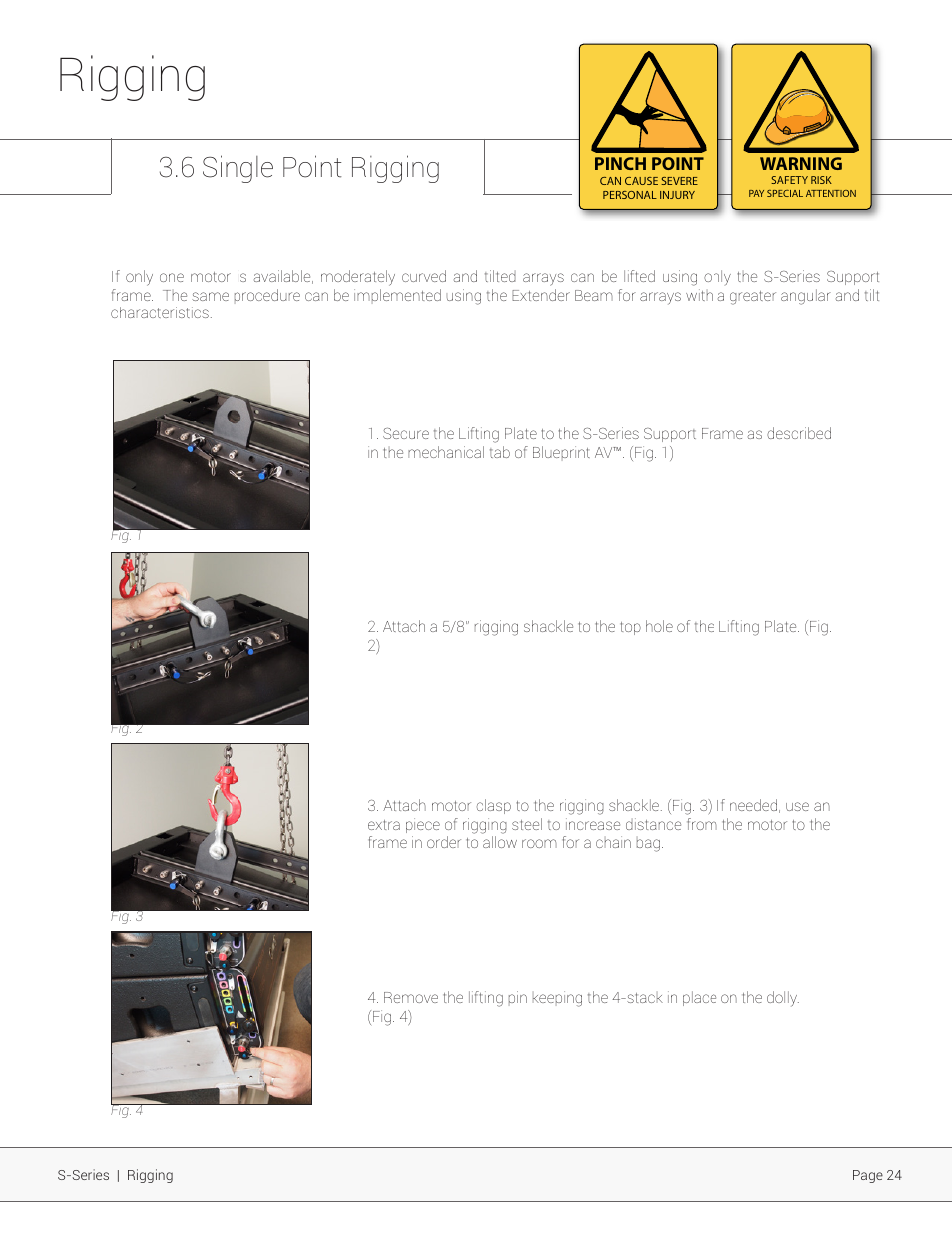 Rigging, 6 single point rigging | Adamson S-Series User Manual | Page 24 / 32