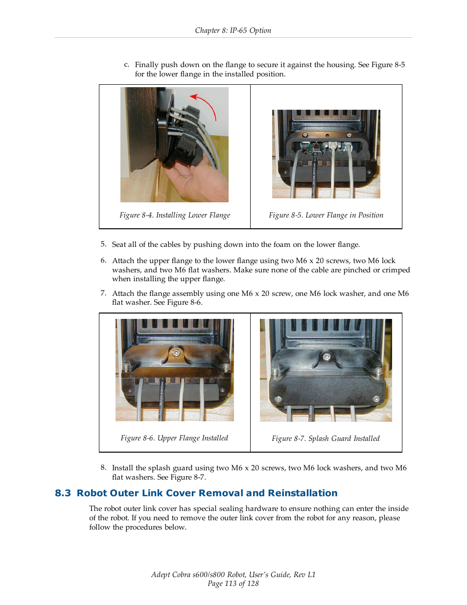 Adept s600 Cobra User Manual | Page 113 / 128