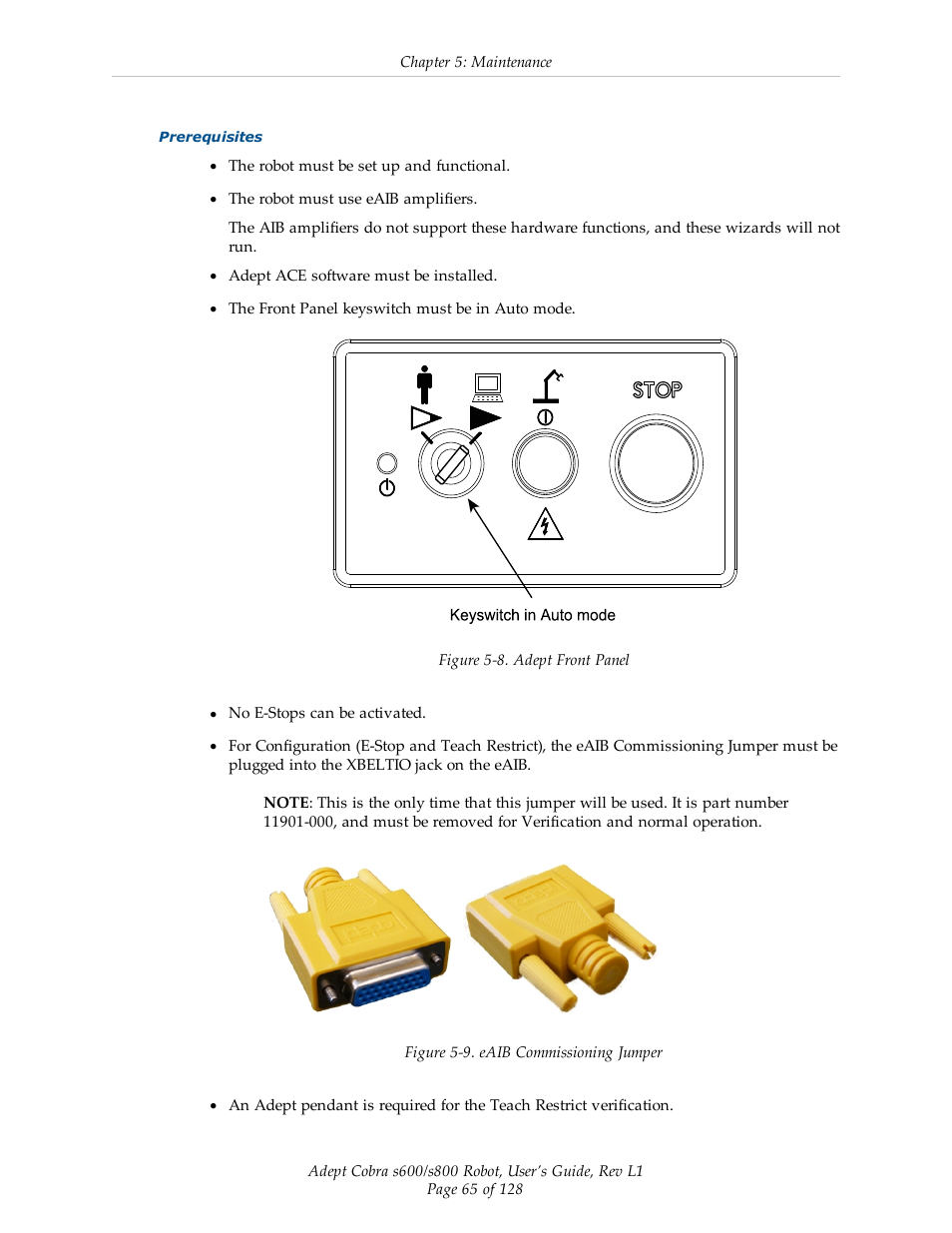 Adept s600 Cobra User Manual | Page 65 / 128