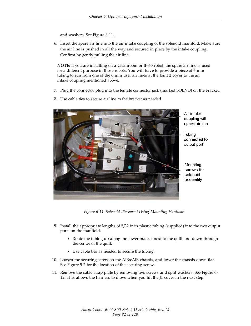 Adept s600 Cobra User Manual | Page 82 / 128