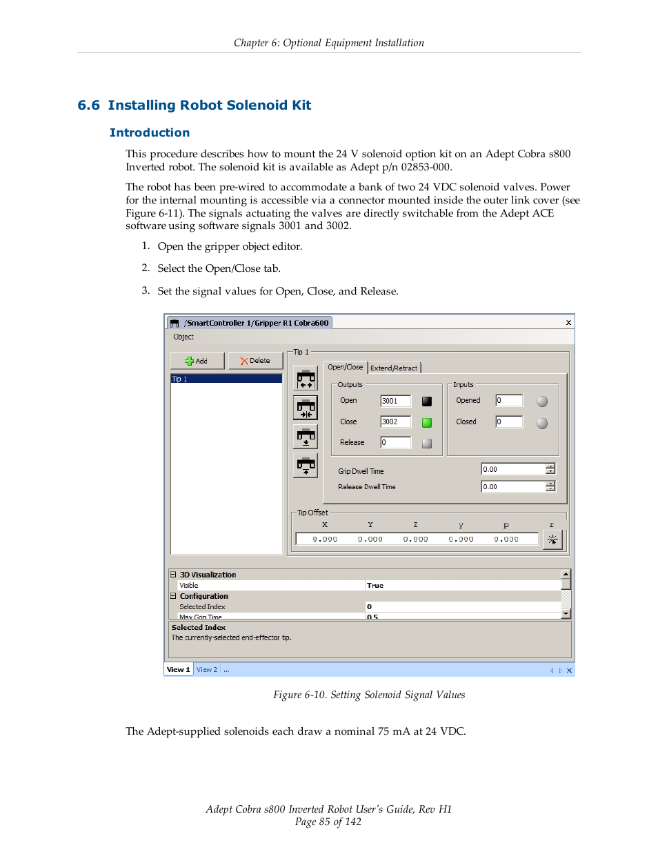 6 installing robot solenoid kit, Introduction | Adept s800 s800 User Manual | Page 85 / 142