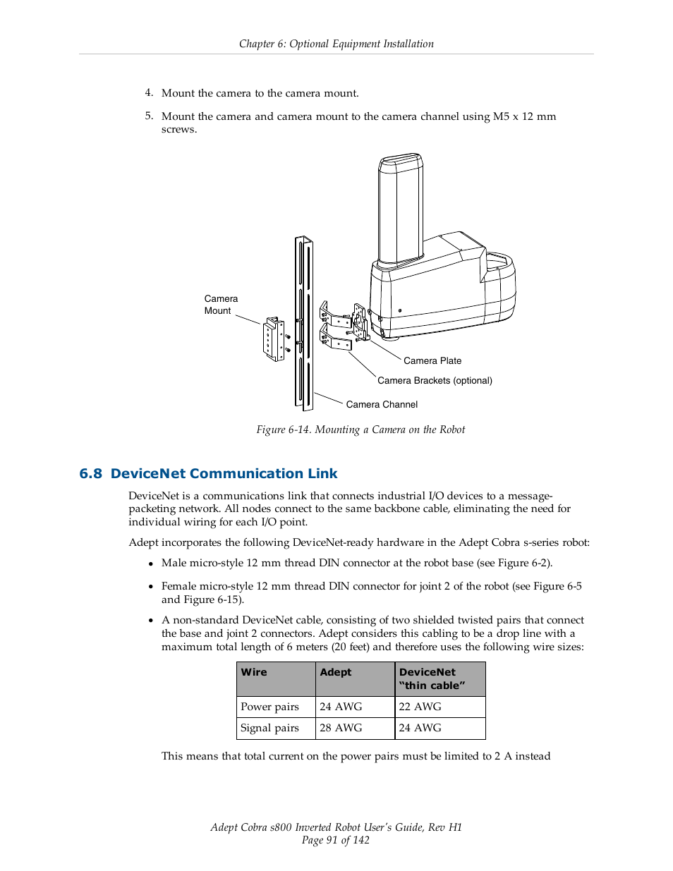 8 devicenet communication link | Adept s800 s800 User Manual | Page 91 / 142