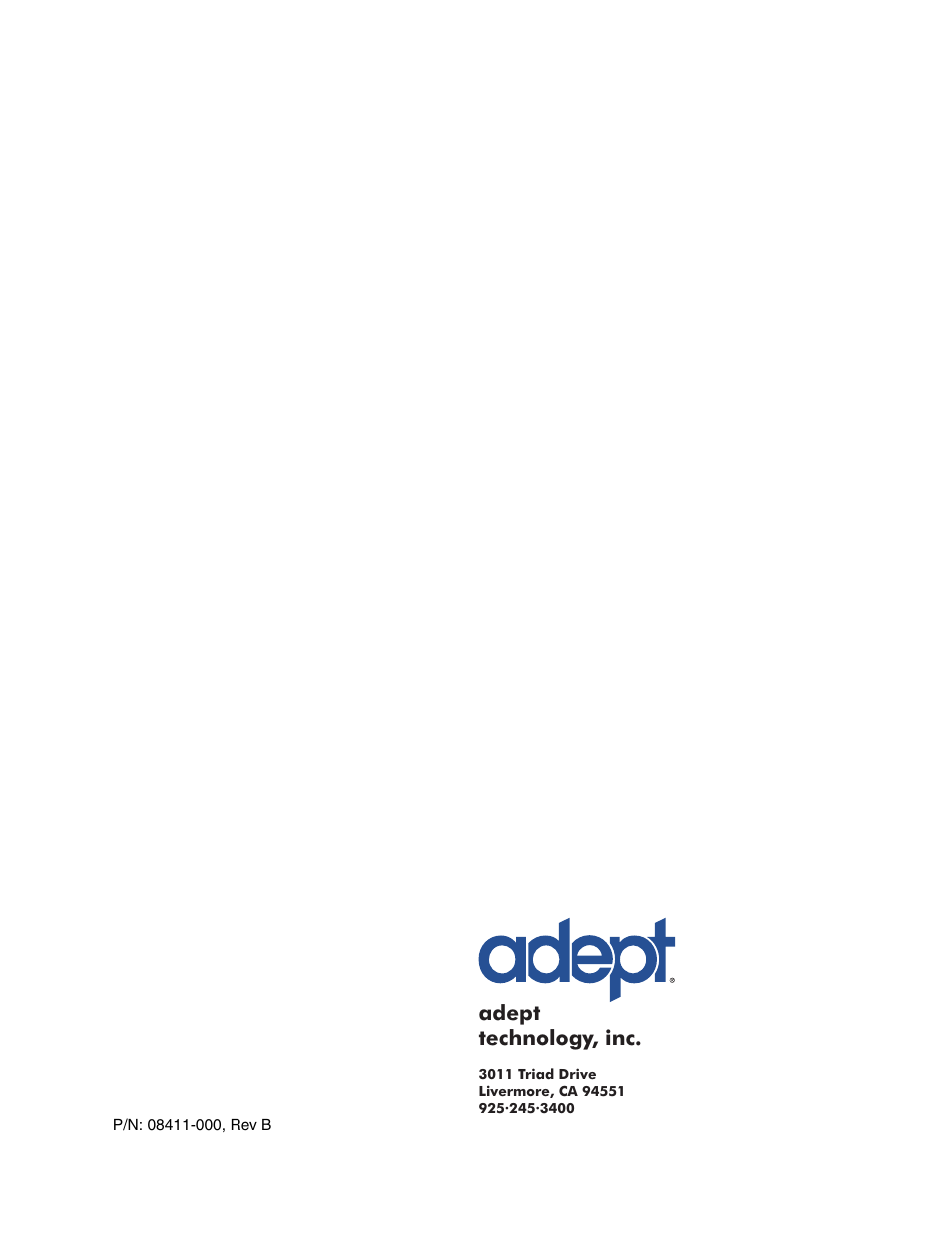 Adept technology, inc | Adept s650H Quattro User Manual | Page 128 / 128