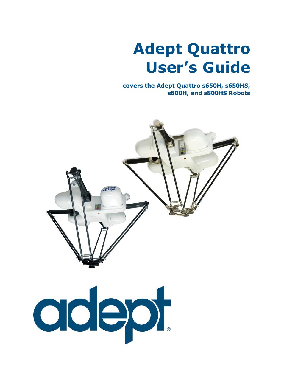 Adept s650HS Quattro User Manual | 196 pages