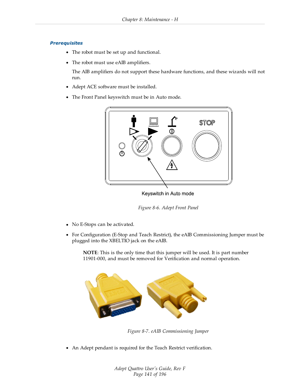 Adept s650HS Quattro User Manual | Page 141 / 196