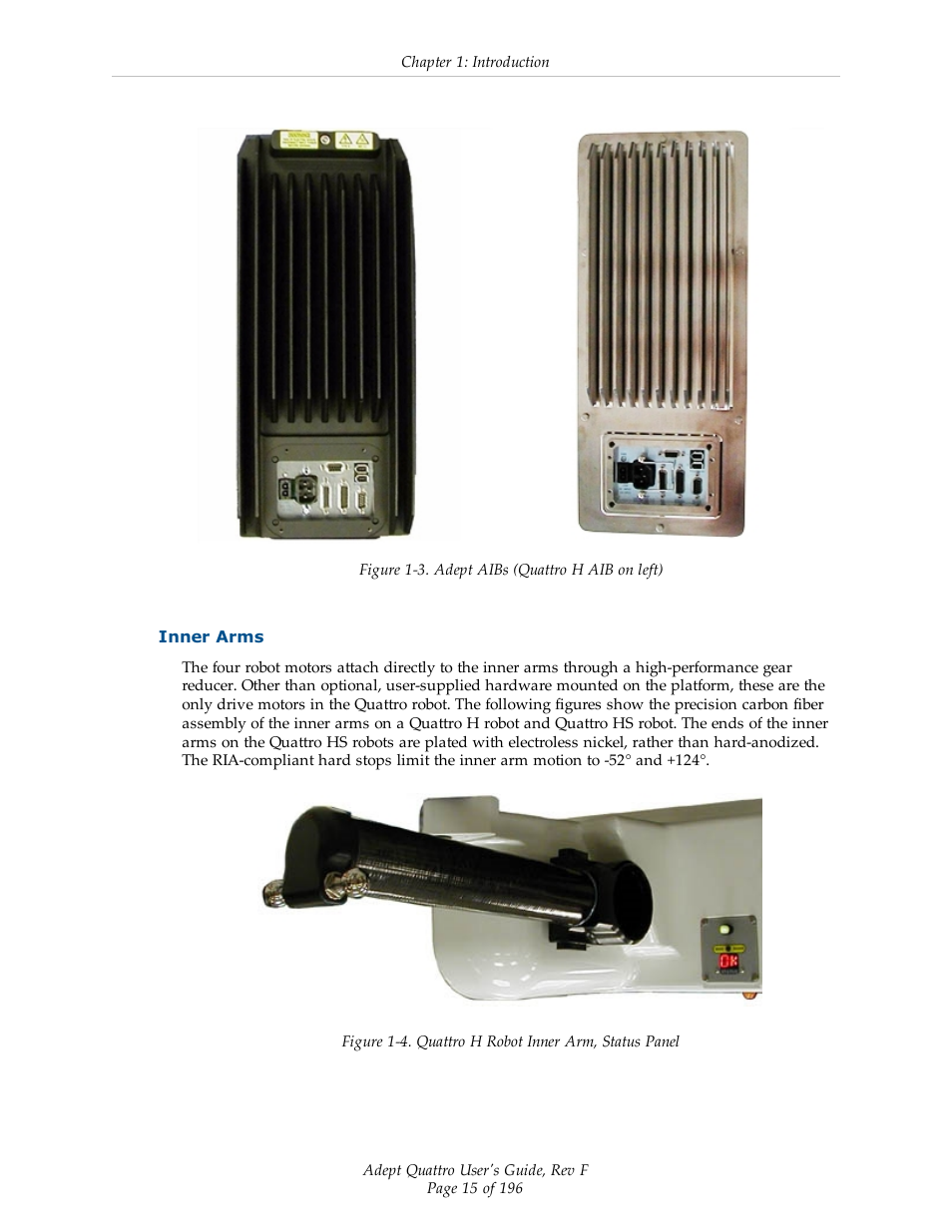 Inner arms | Adept s650HS Quattro User Manual | Page 15 / 196