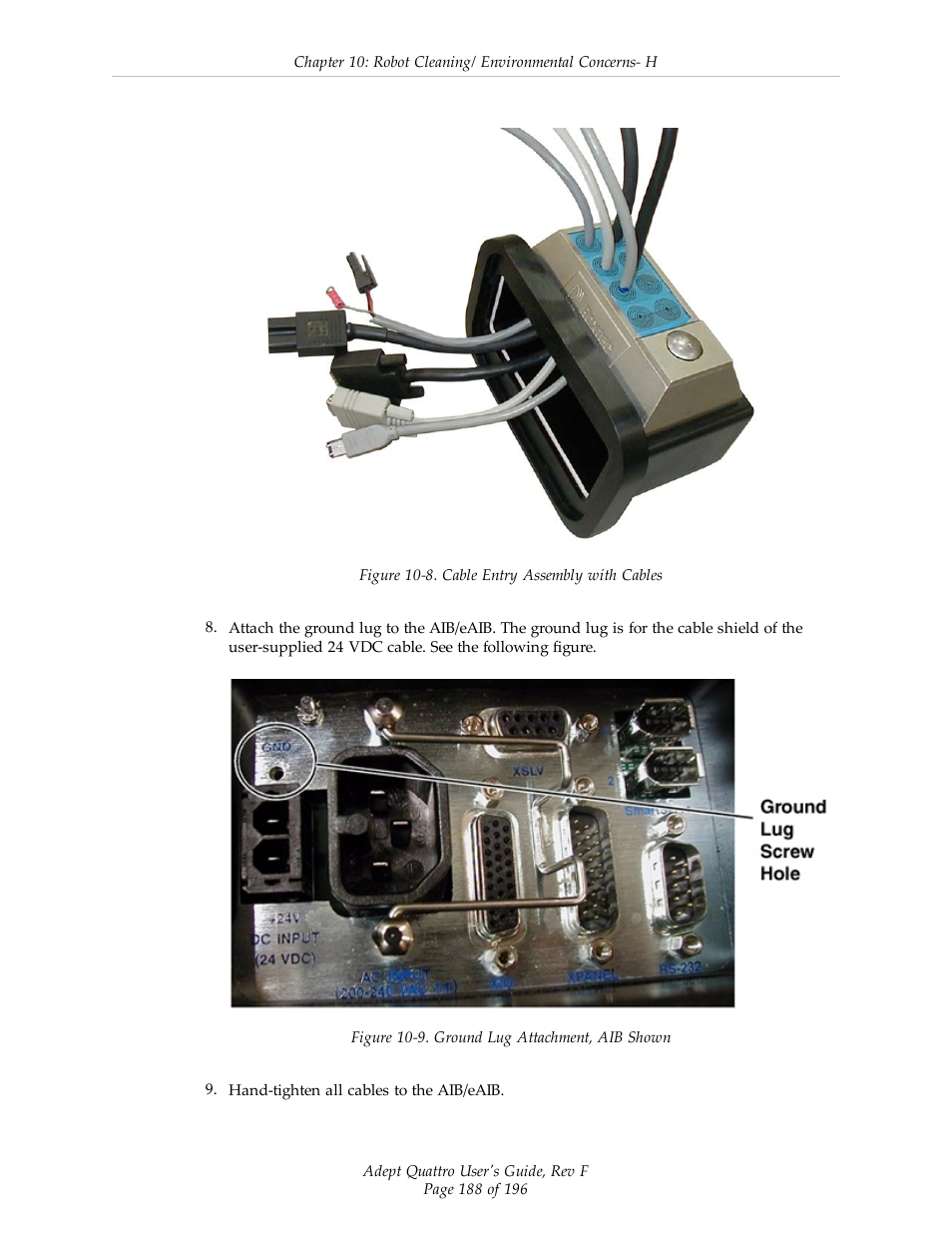 Adept s650HS Quattro User Manual | Page 188 / 196