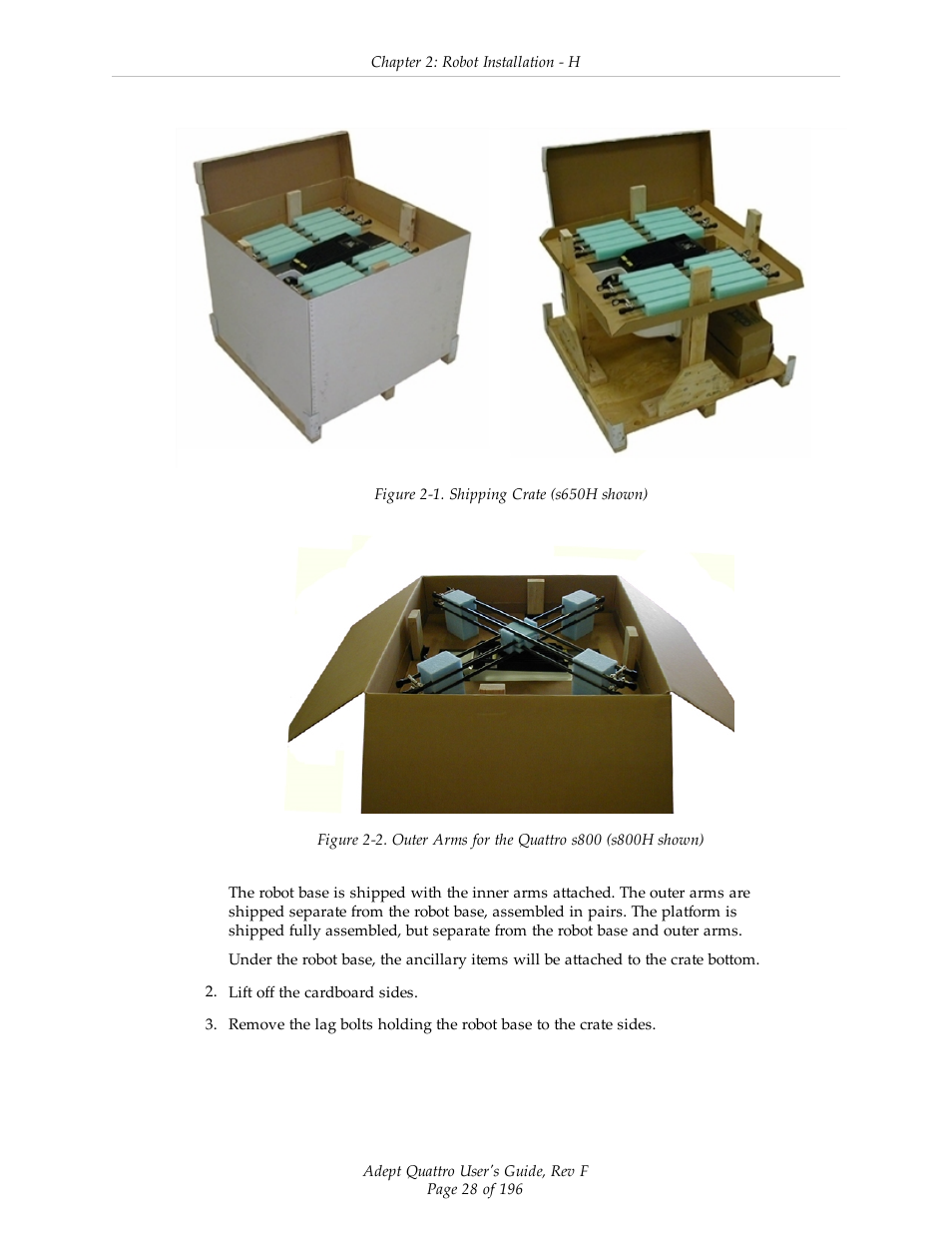 Adept s650HS Quattro User Manual | Page 28 / 196