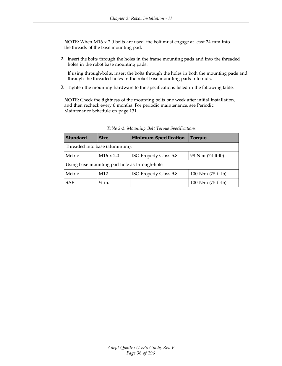 Adept s650HS Quattro User Manual | Page 36 / 196