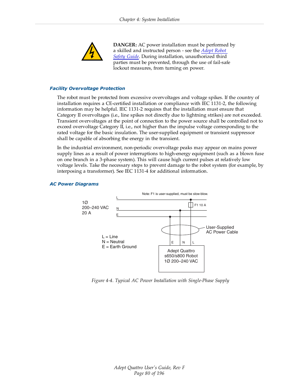 Adept s650HS Quattro User Manual | Page 80 / 196