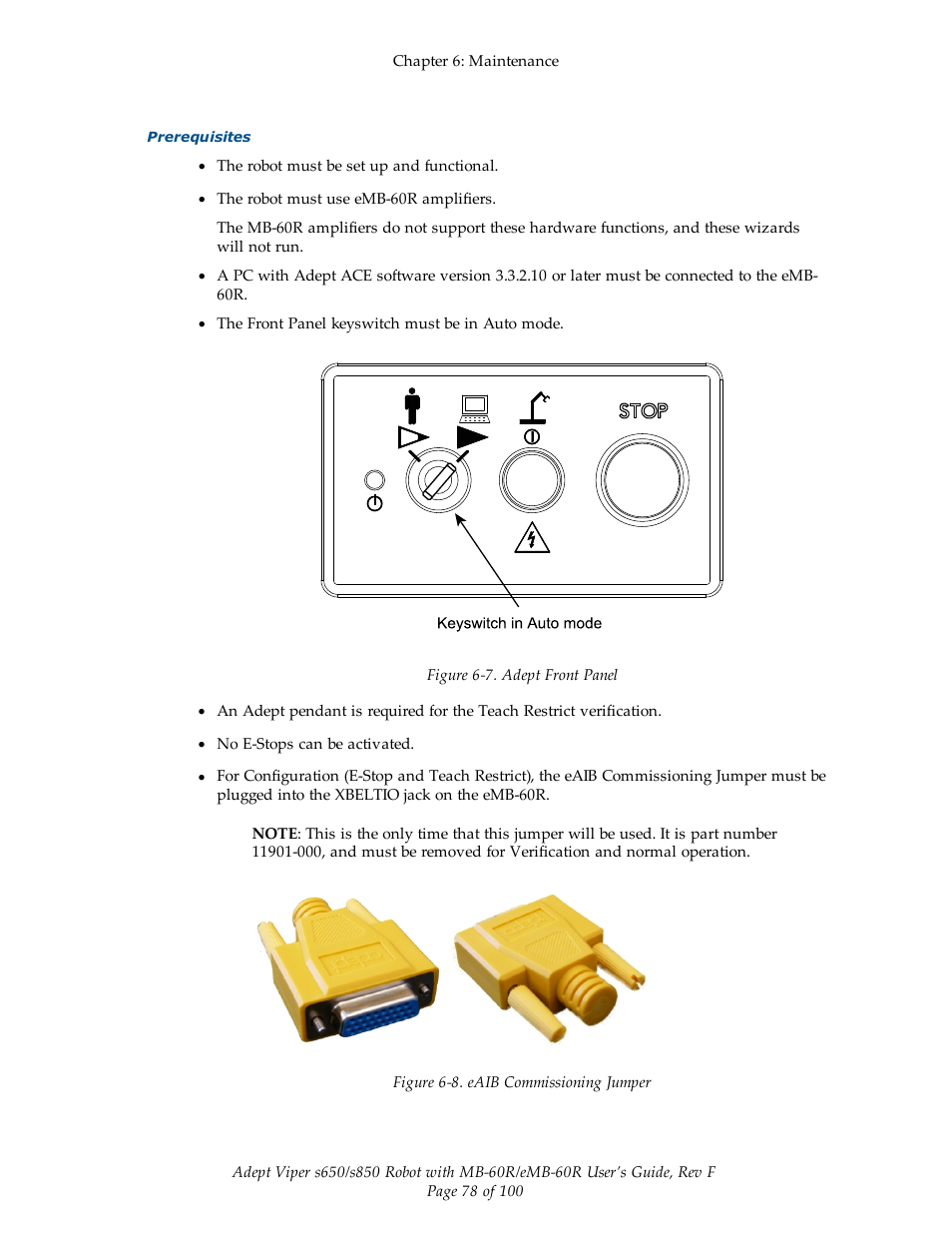 Adept s650 Viper User Manual | Page 78 / 100