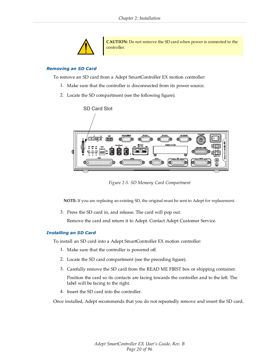 Adept EX SmartContoller User Manual | Page 20 / 96