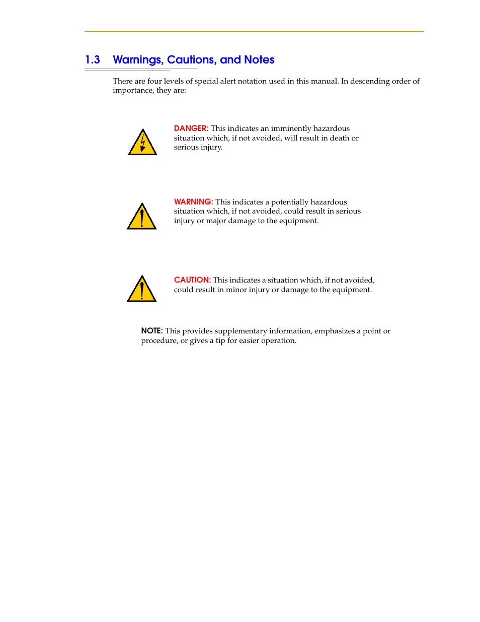 3 warnings, cautions, and notes | Adept SmartMotion User Manual | Page 15 / 60