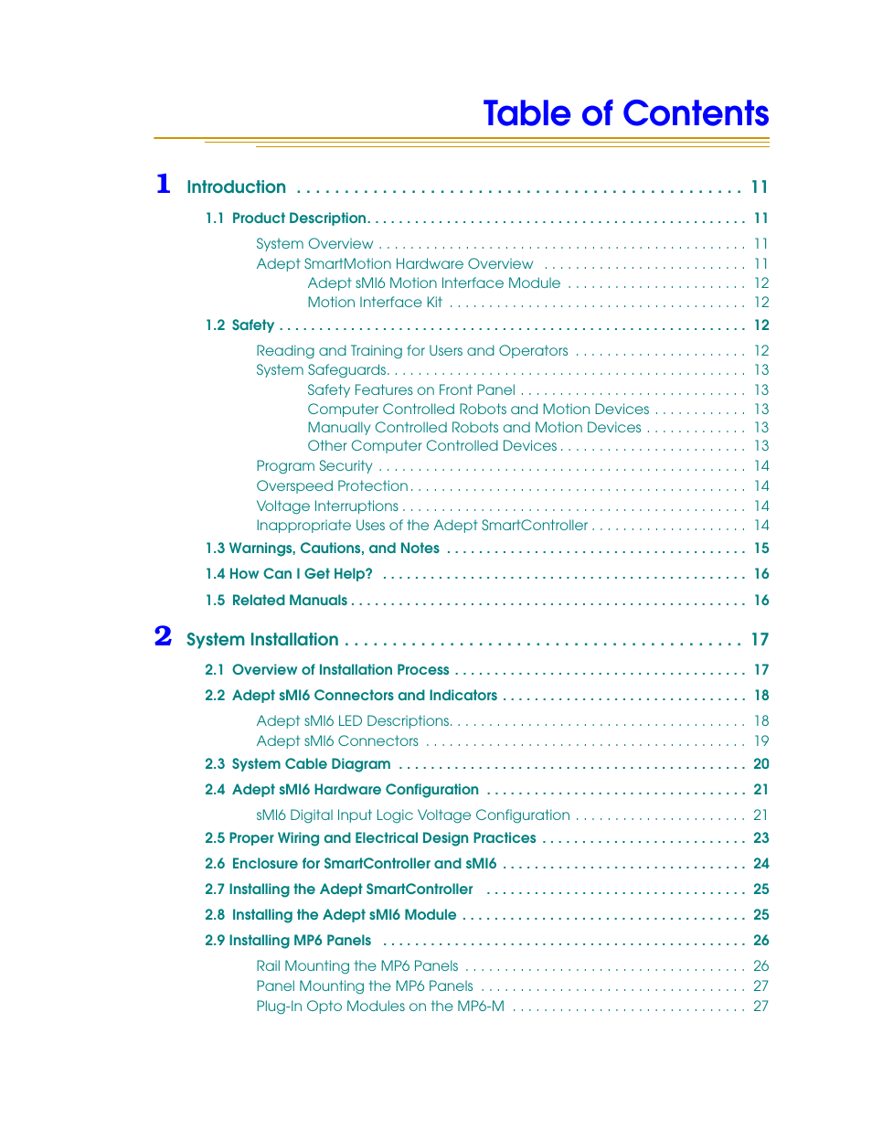 Adept SmartMotion User Manual | Page 5 / 60