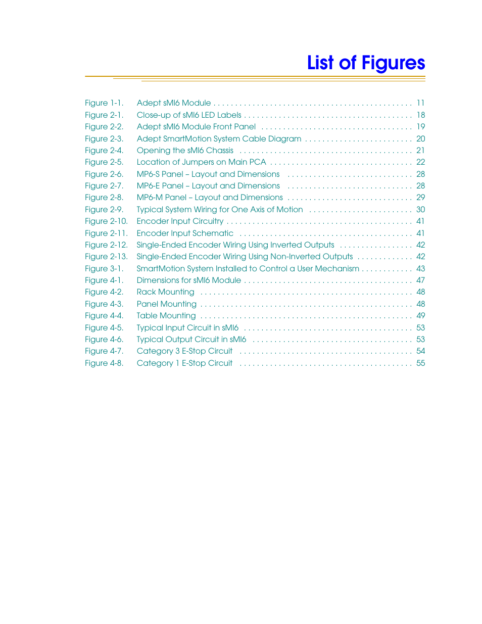 List of figur es | Adept SmartMotion User Manual | Page 9 / 60