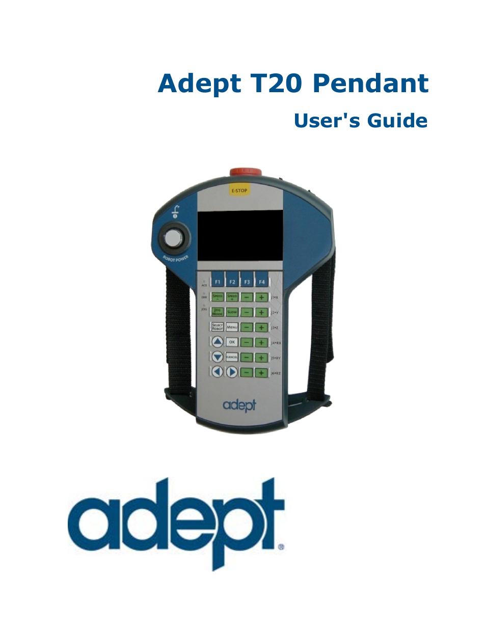 Adept T20 Pendant User Manual | 56 pages