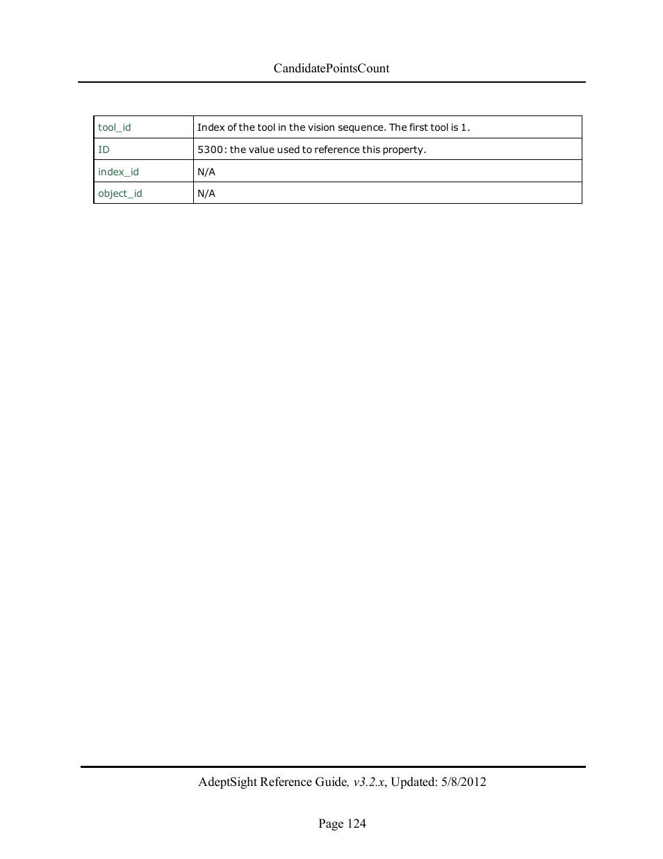 Adept AdeptSight Reference Guide User Manual | Page 124 / 579