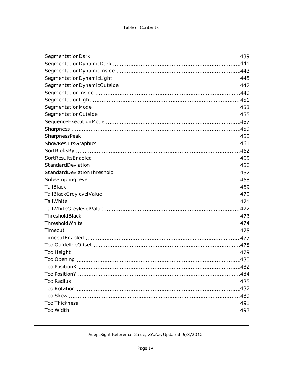 Adept AdeptSight Reference Guide User Manual | Page 14 / 579