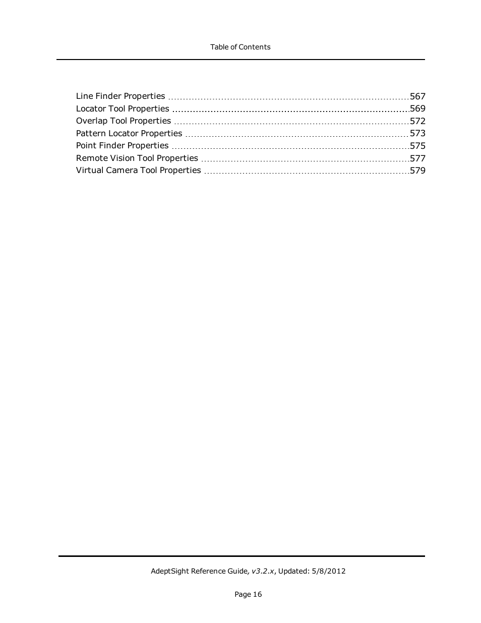 Adept AdeptSight Reference Guide User Manual | Page 16 / 579