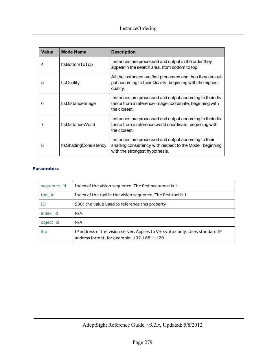 Adept AdeptSight Reference Guide User Manual | Page 279 / 579