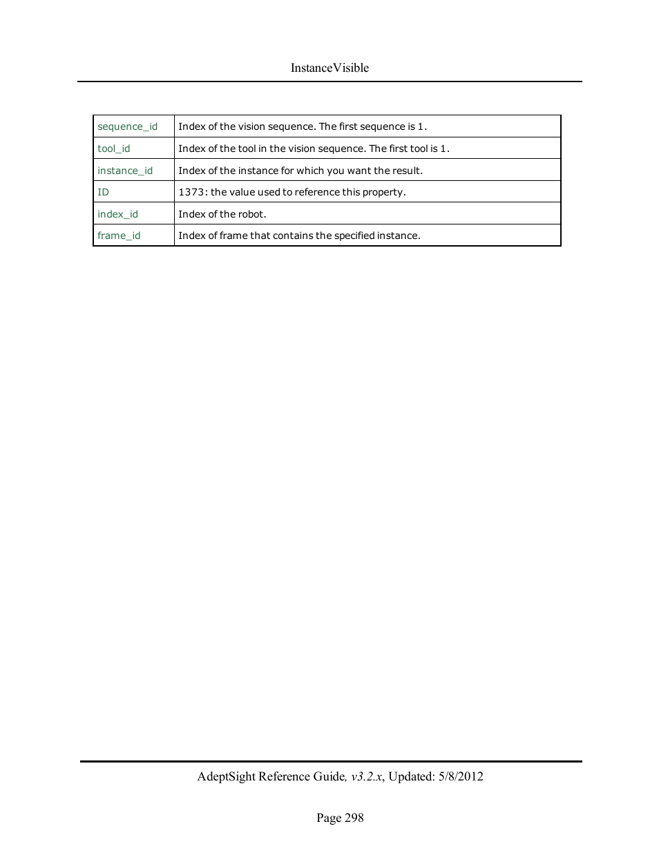 Adept AdeptSight Reference Guide User Manual | Page 298 / 579