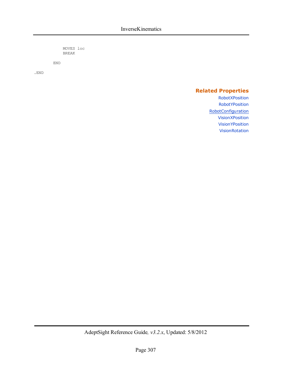 Adept AdeptSight Reference Guide User Manual | Page 307 / 579