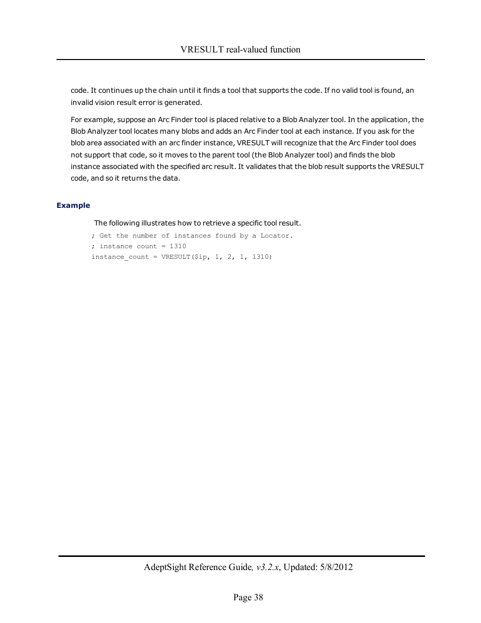 Adept AdeptSight Reference Guide User Manual | Page 38 / 579