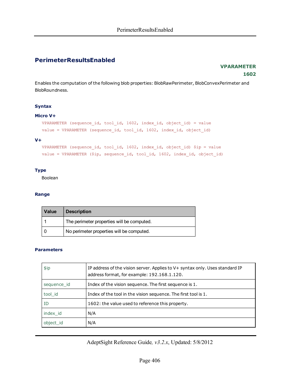 Perimeterresultsenabled | Adept AdeptSight Reference Guide User Manual | Page 406 / 579