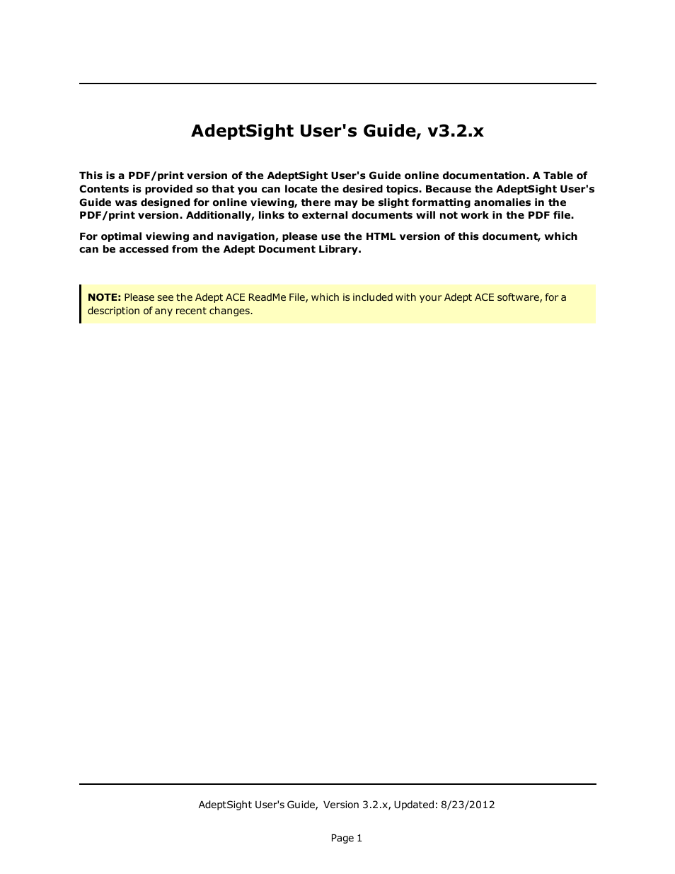 Adept AdeptSight User Guide User Manual | 646 pages