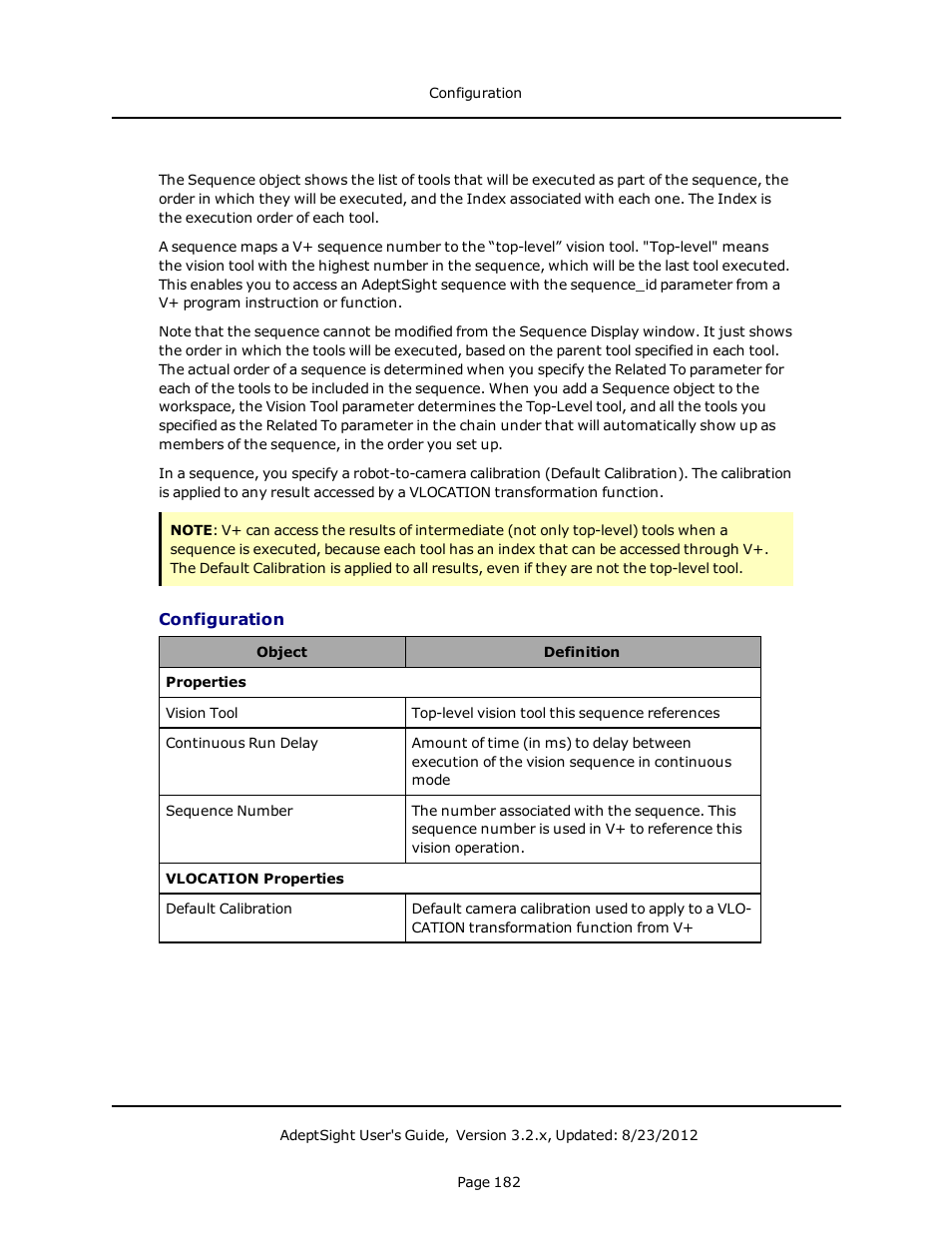 Configuration | Adept AdeptSight User Guide User Manual | Page 182 / 646