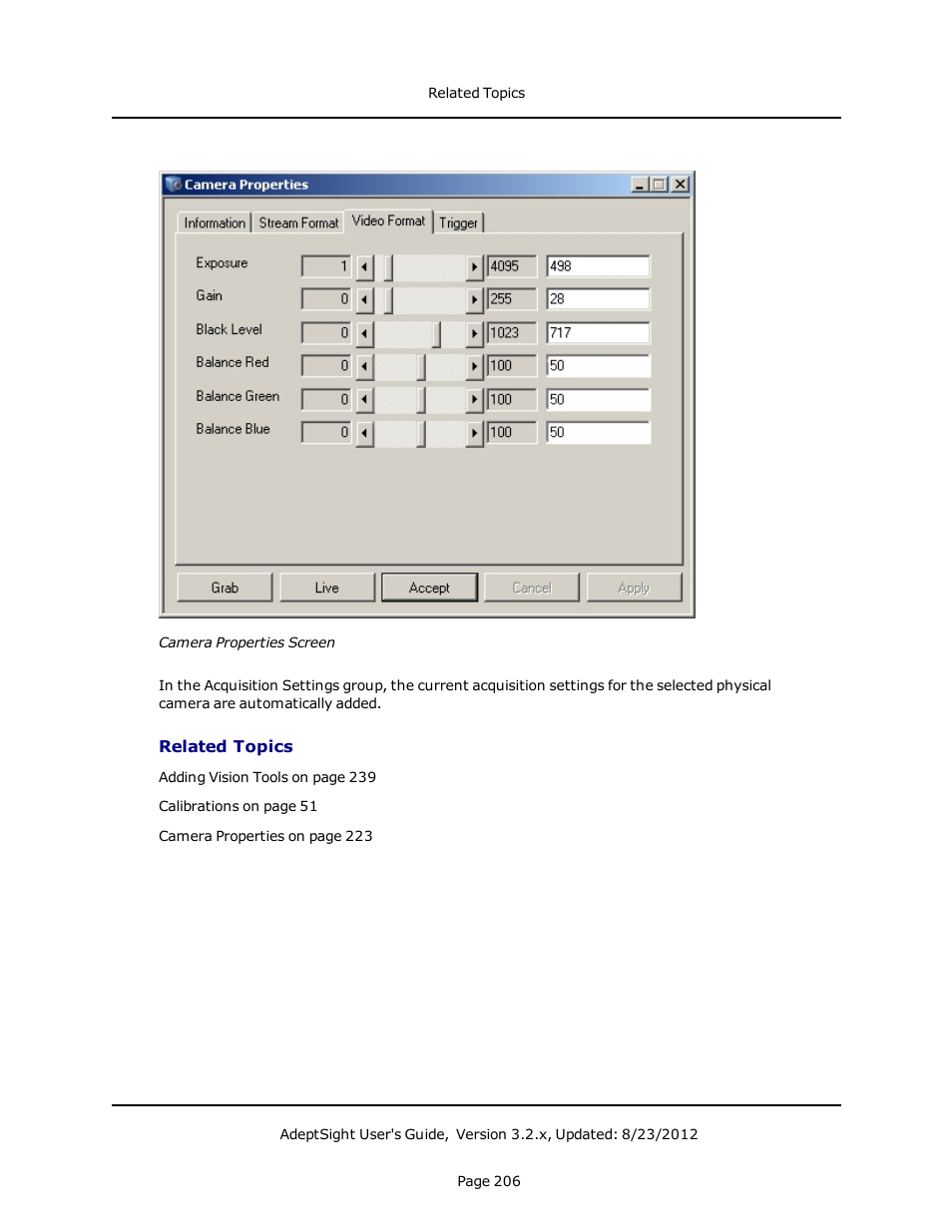 Related topics | Adept AdeptSight User Guide User Manual | Page 206 / 646