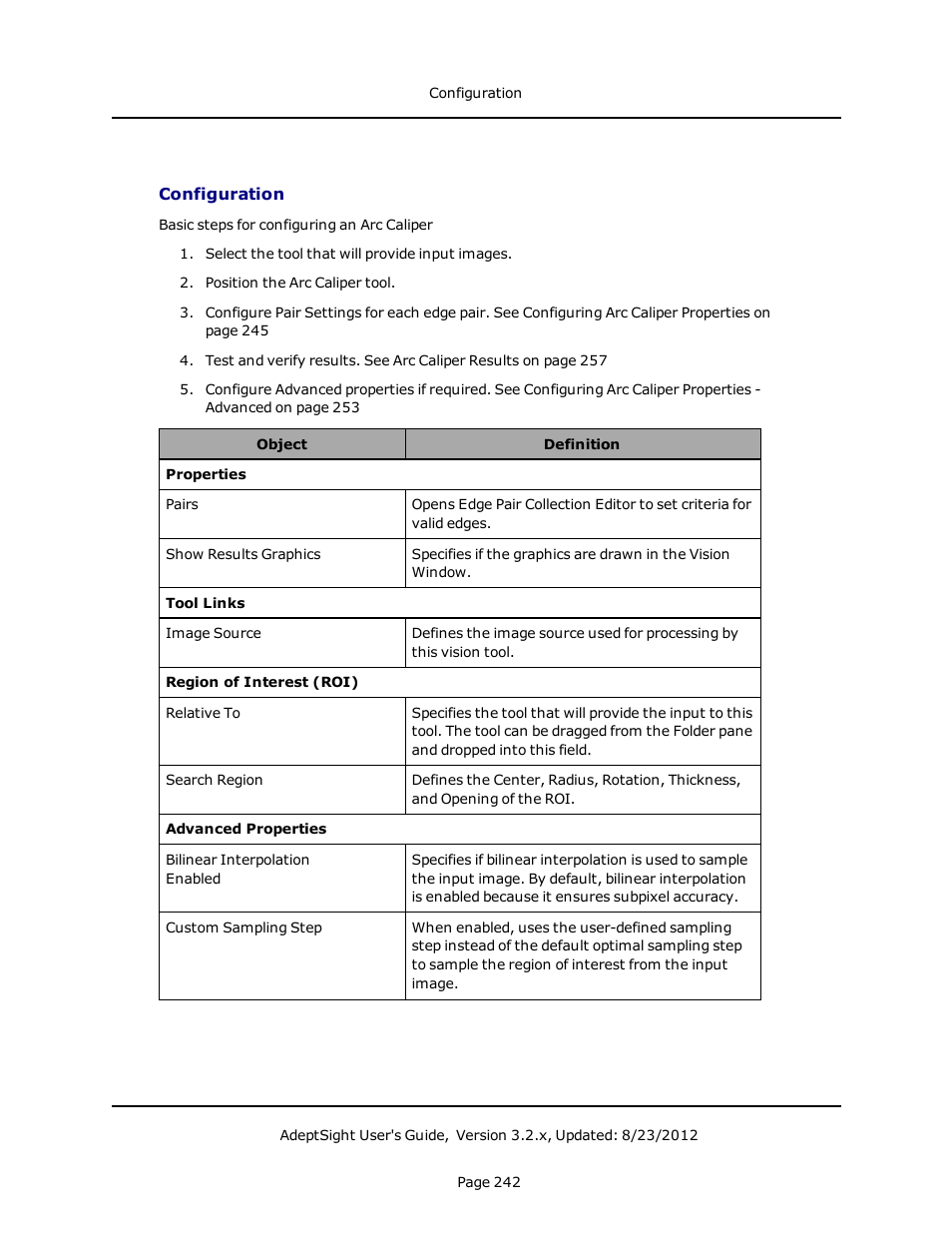 Configuration | Adept AdeptSight User Guide User Manual | Page 242 / 646