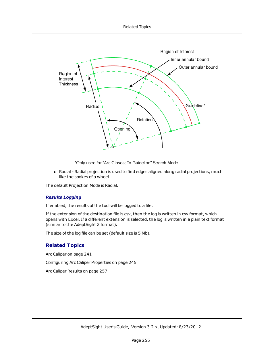 Related topics | Adept AdeptSight User Guide User Manual | Page 255 / 646