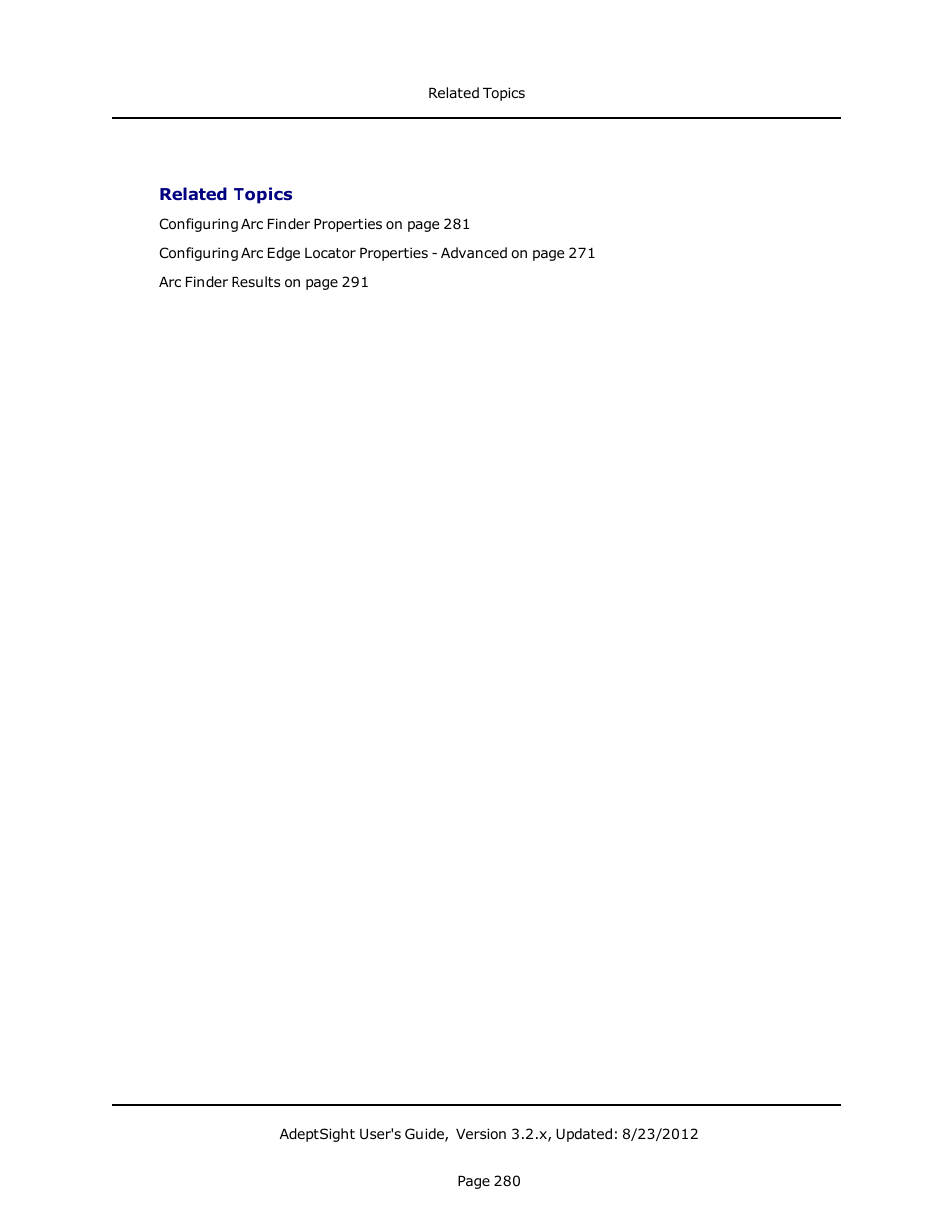 Related topics | Adept AdeptSight User Guide User Manual | Page 280 / 646