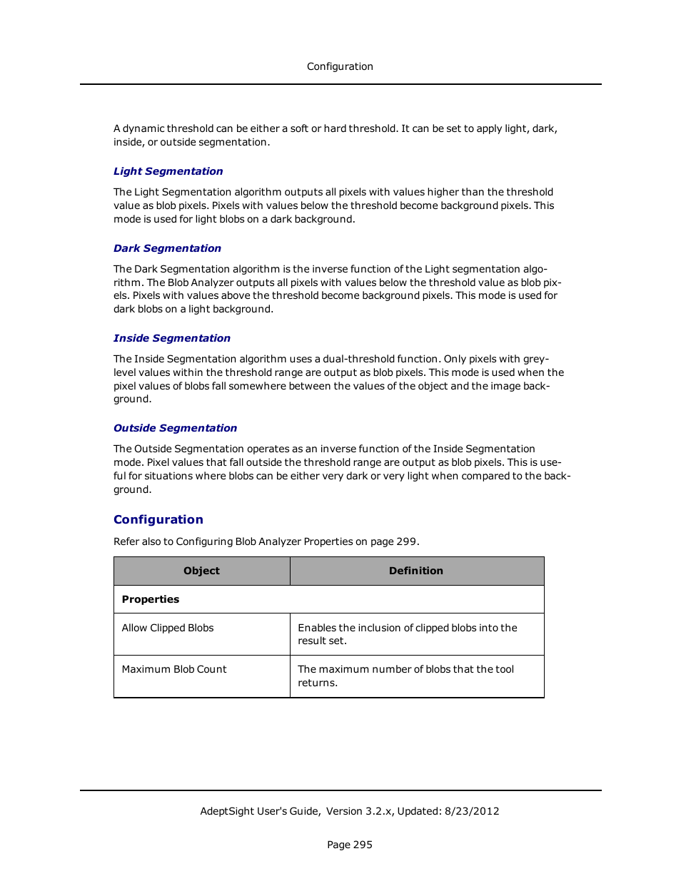 Configuration | Adept AdeptSight User Guide User Manual | Page 295 / 646