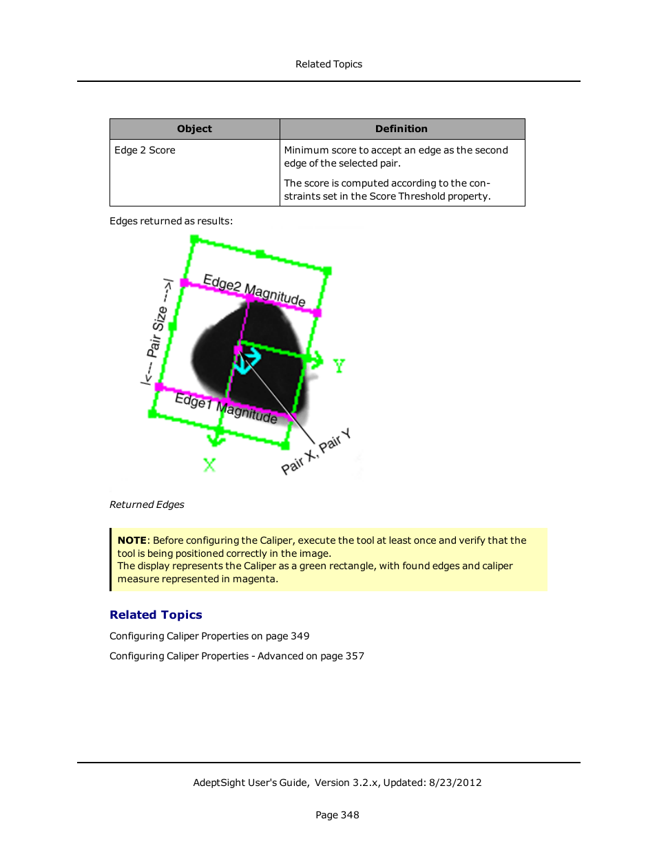 Related topics | Adept AdeptSight User Guide User Manual | Page 348 / 646