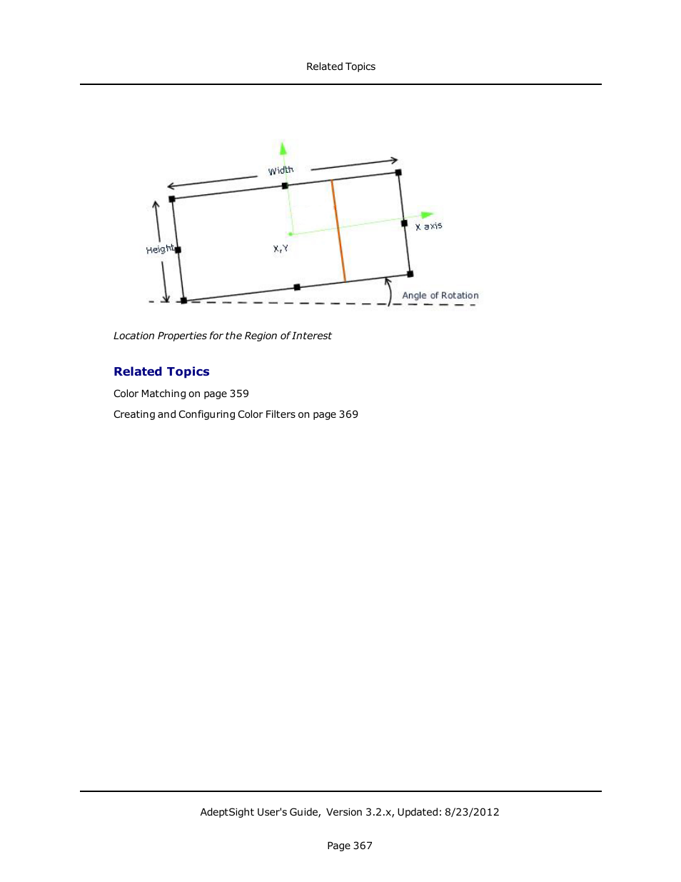 Related topics | Adept AdeptSight User Guide User Manual | Page 367 / 646