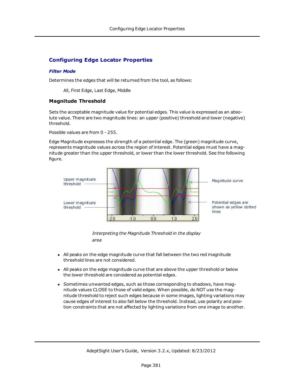 Configuring edge locator properties | Adept AdeptSight User Guide User Manual | Page 381 / 646