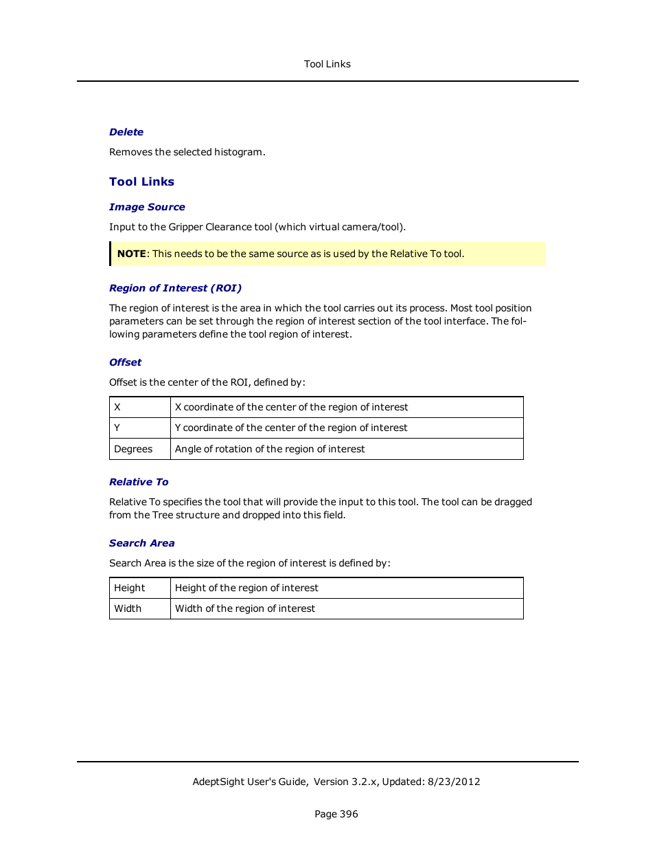 Tool links | Adept AdeptSight User Guide User Manual | Page 396 / 646