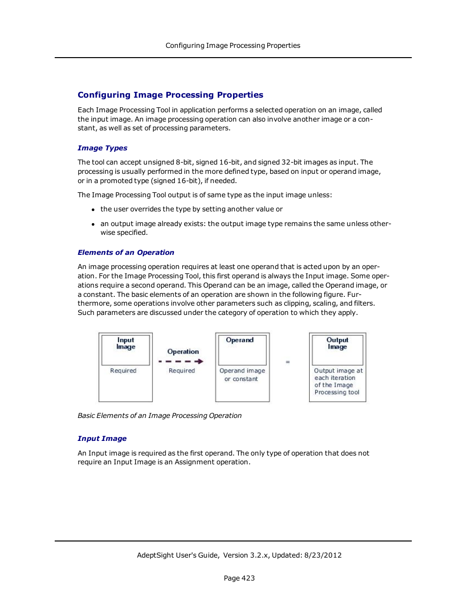 Configuring image processing properties | Adept AdeptSight User Guide User Manual | Page 423 / 646