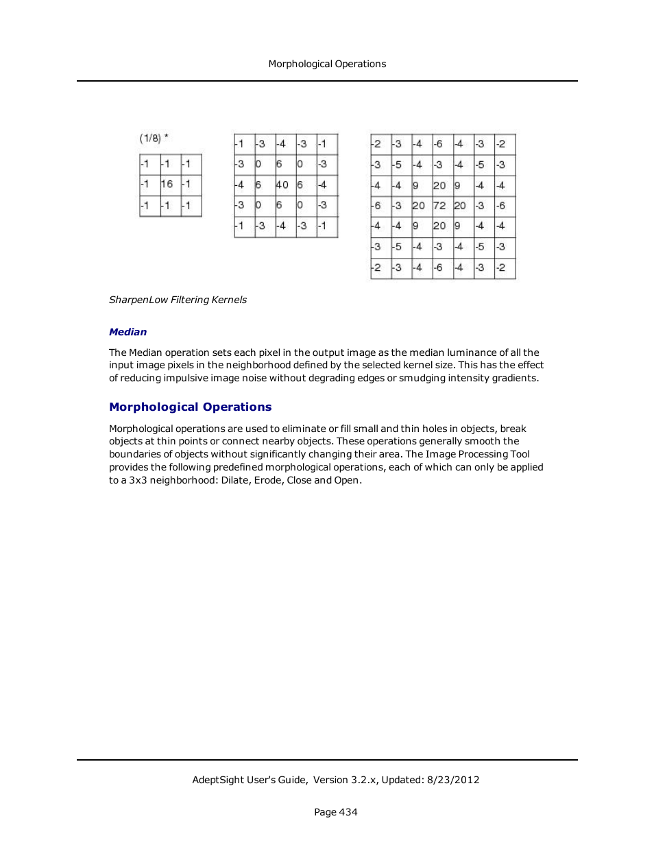 Morphological operations | Adept AdeptSight User Guide User Manual | Page 434 / 646