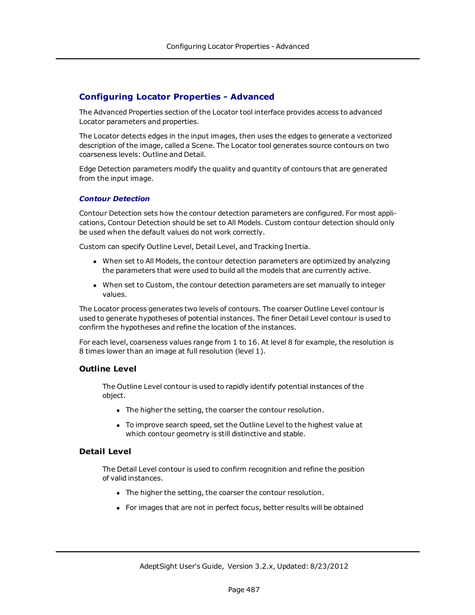 Configuring locator properties - advanced | Adept AdeptSight User Guide User Manual | Page 487 / 646