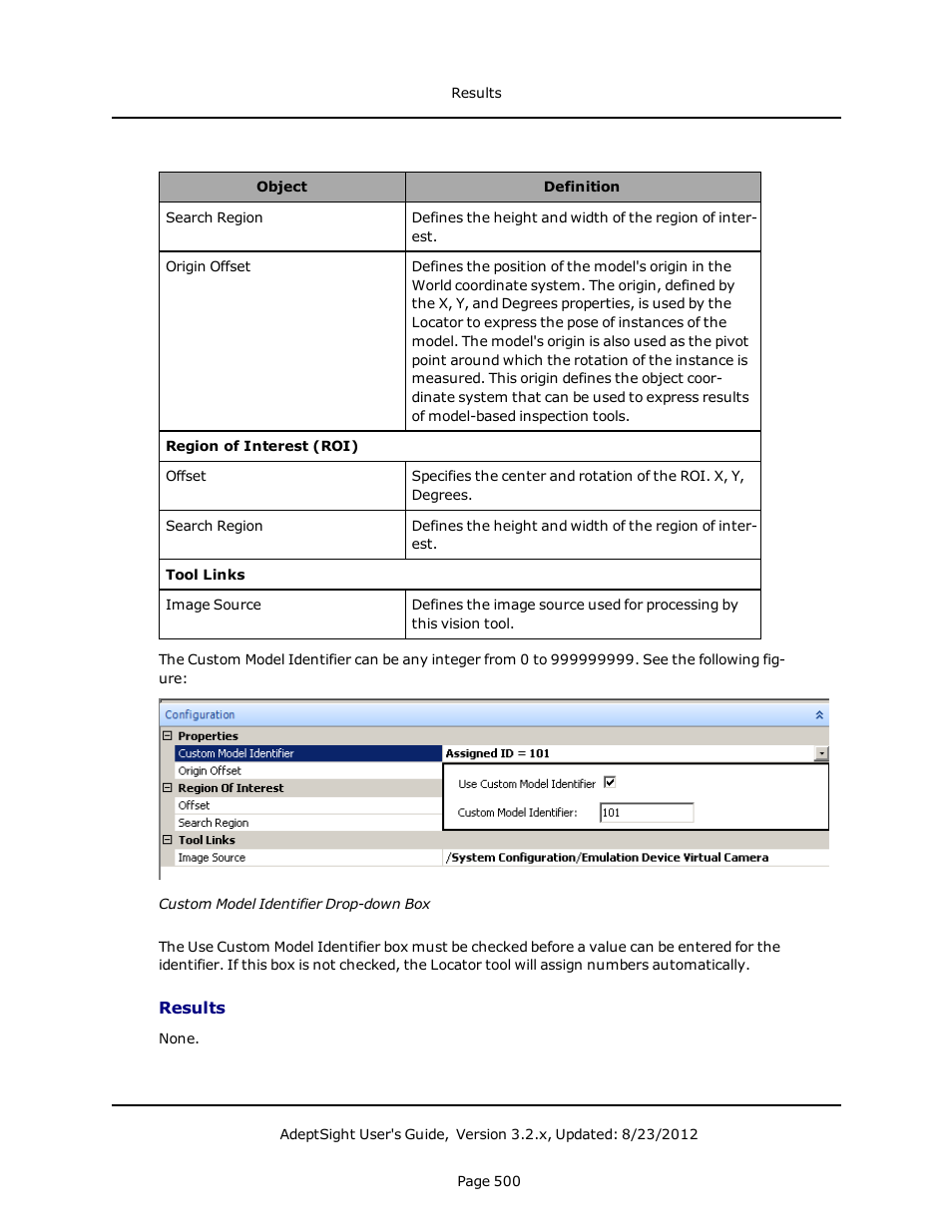 Results | Adept AdeptSight User Guide User Manual | Page 500 / 646