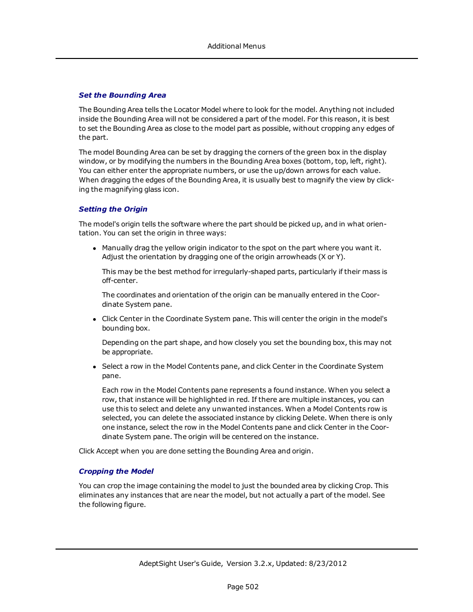 Adept AdeptSight User Guide User Manual | Page 502 / 646