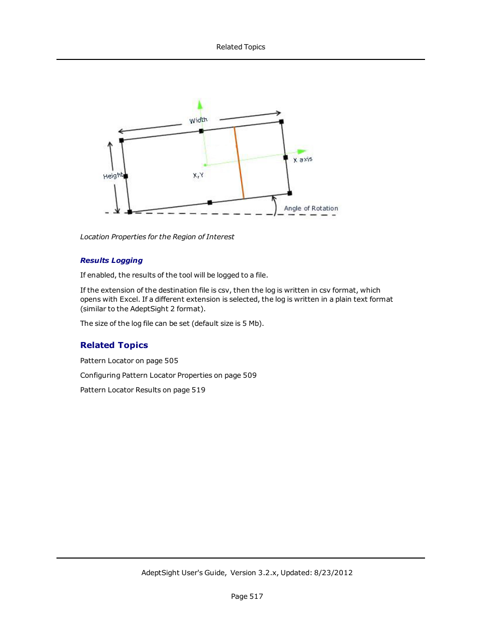 Related topics | Adept AdeptSight User Guide User Manual | Page 517 / 646