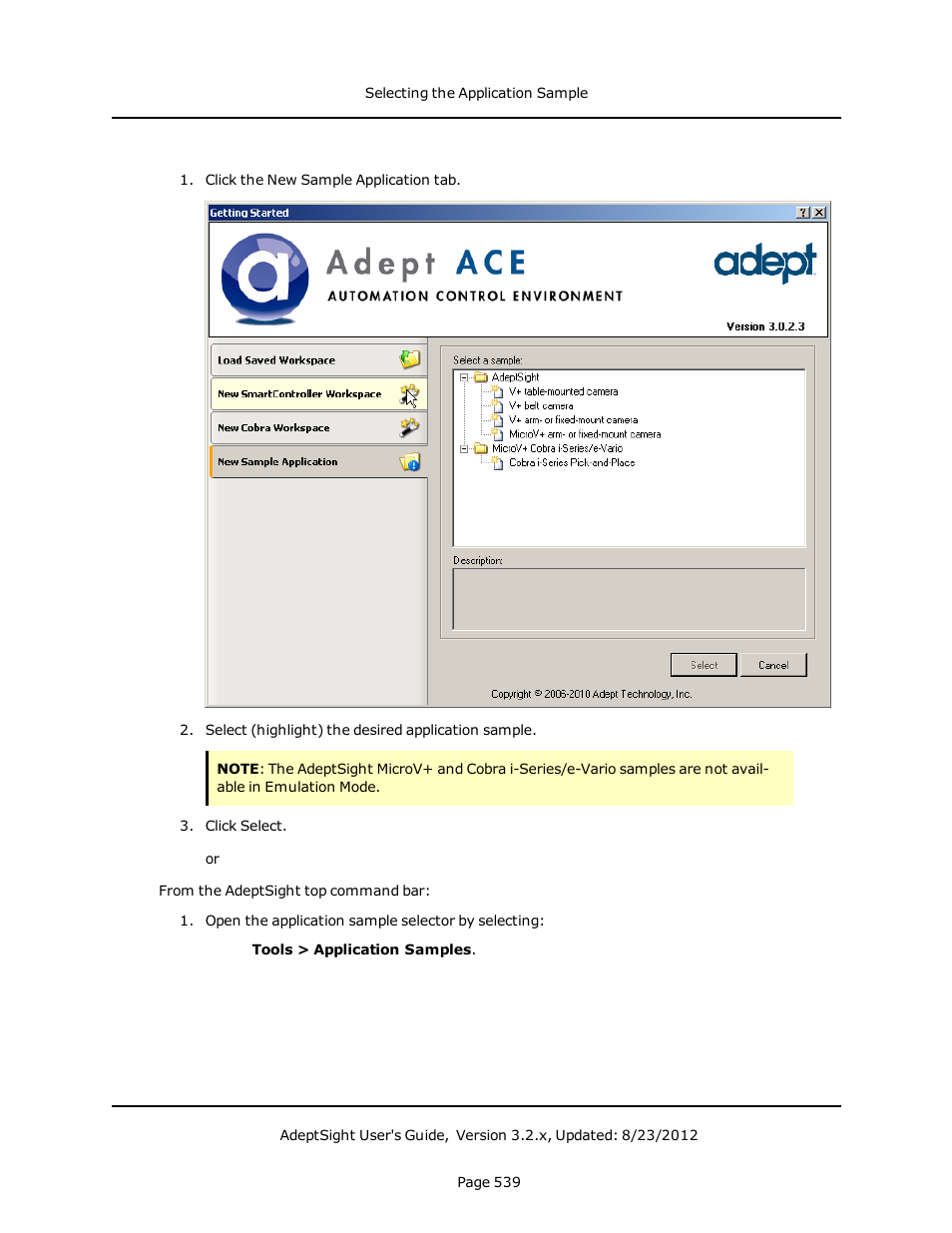 Adept AdeptSight User Guide User Manual | Page 539 / 646