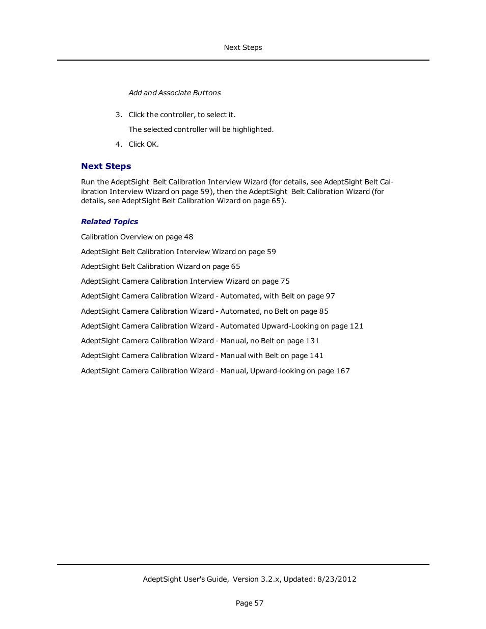 Next steps | Adept AdeptSight User Guide User Manual | Page 57 / 646